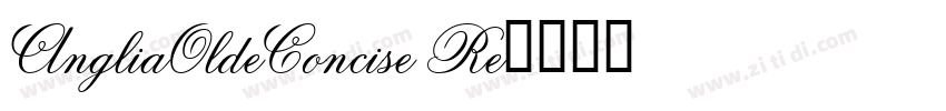 AngliaOldeConcise Re字体转换
